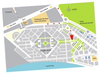 emplacement de laRésidence de luxe Azuria au Lac de Tunis