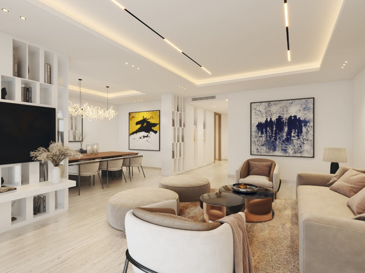 appartement S+3 à vendre au 1er étage à la résidence Attiria à La Goulette